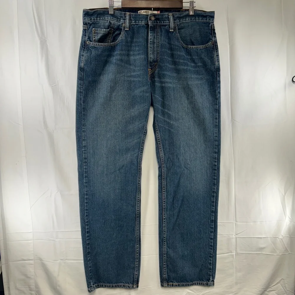 Levi's 559 Relaxed Straight Jeans Mens 38x34 Blue 100% Cotton Denim